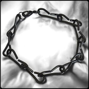 5 For $25💫Alternative Biker Black Chain Links Wicked Bracelet